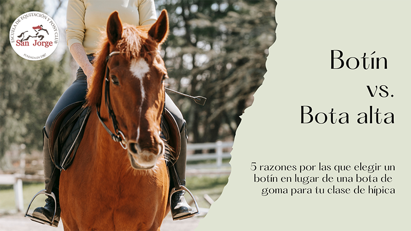 5 razones por las que utilizar un botin y no una bota de goma para montar a caballo